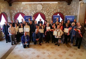 Foto di gruppo dei premiati
