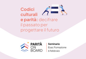 ESAC FORMAZIONE, NUOVO PROGETTO "PARITÀ ON BOARD"
