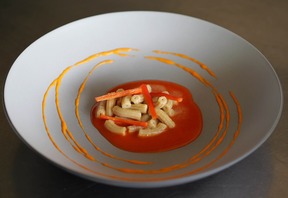 Gargati de.co della val Liona aglio olio e peperoncino, chef Alberto Basso