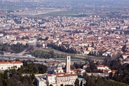 Un'immagine aerea della città di Vicenza Un'immagine aerea della città di Vicenza