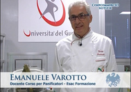 Emanuele Varotto, docente del corso all'Università del Gusto Emanuele Varotto, docente del corso all'Università del Gusto