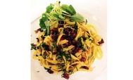 Fettucine con rapa e "ranpussolo" di Villaga Fettucine con rapa e "ranpussolo" di Villaga