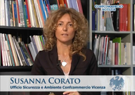 Susanna Corato, dell'Ufficio sicurezza e ambiente di Confcommercio Vicenza Susanna Corato, dell'Ufficio sicurezza e ambiente di Confcommercio Vicenza