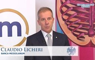 Claudio Licheri, di Banca Mediolanum, durante l'intervista Claudio Licheri, di Banca Mediolanum, durante l'intervista