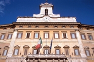 Il palazzo di Montecitorio, sede della Camera dei Deputati Il palazzo di Montecitorio, sede della Camera dei Deputati