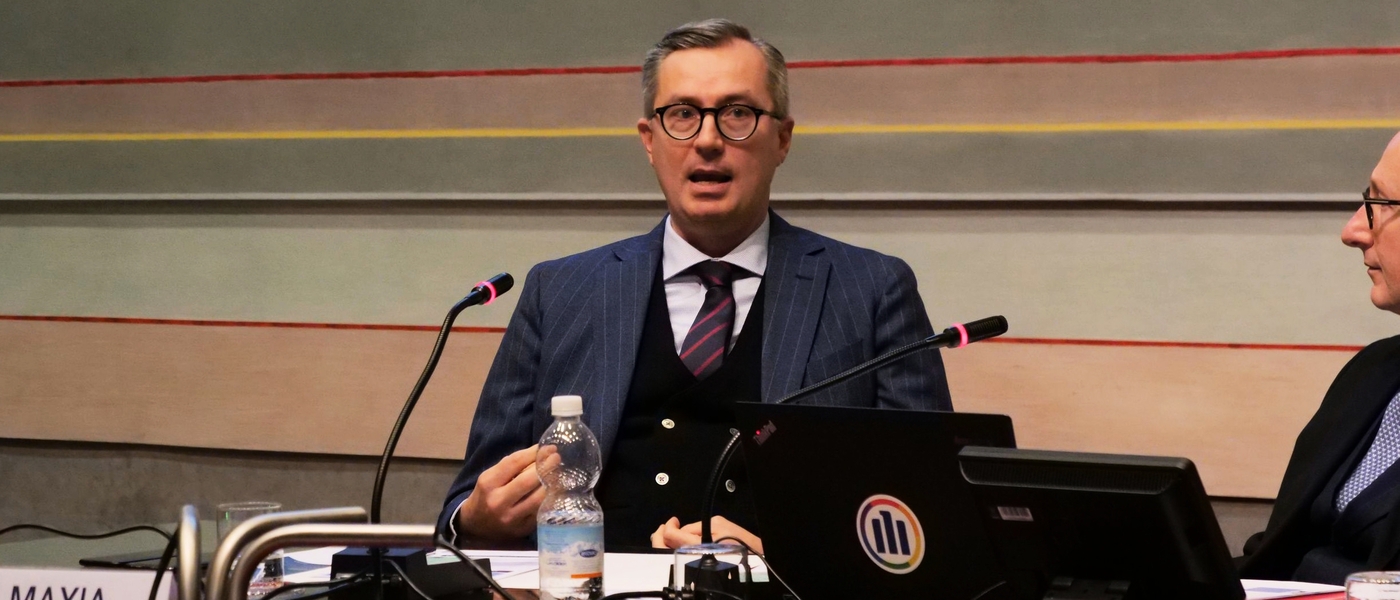 Massimiliano Maxia durante il suo intervento all'incontro